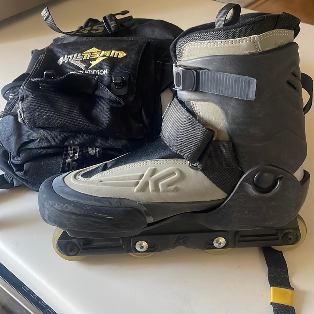 K2 roller blades& Bag